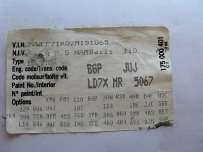 Rear View Mirror Sedan With Automatic Dimming Fits 07-17 JETTA 310094 - Image 1 of 4