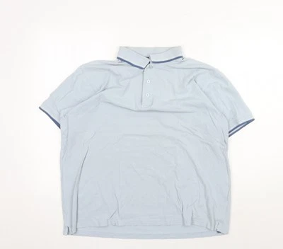 EWM Men's Blue Polo Shirt - L - Short Sleeve Casual - Изображение 1 из 4