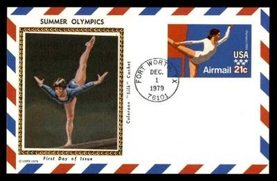 Mayfairstamps US FDC 1979 Olympic Summer Games Gymnast First Day Card aau_67725 - Image 1 of 2