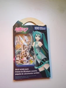 Paquete de 100 calcomanías reposicionables Hatsune Miku variedad - Imagen 1 de 3