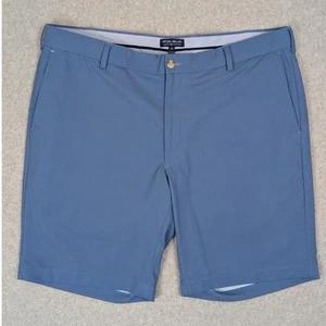 Peter Millar Crown Crafted Golf Shorts Mens 38 Blue Polka Dot Performance Chino - Picture 1 of 10