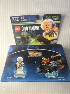 🚂 LEGO Dimensions 71230 Regreso al Futuro ESTANTE DESGASTE Doc Brown Fun Pack Nuevo - Imagen 1 de 12
