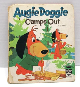 TOP TOP TALES BOOKS- AUGIE DOGGIE Camps Out Whitman 1961 - Imagen 1 de 11