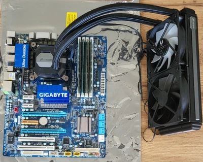 X58 Sixcore Gaming (Gigabyte GA-EX58-UD3R, X-5675, Corsair 16GB Ram, 240mm AIO) - Bild 1 von 4