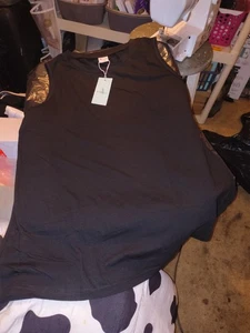 Wiholl Black Size XXL Sleeveless Tunic - Picture 1 of 2