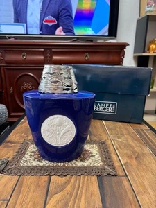 Lampe Berger Paris Fortune Fish Blue Signature Lamp w Box - Picture 1 of 19