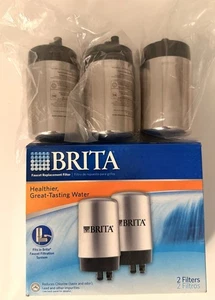 Brita Tap Water Faucet Filter Replacement Chrome 3 Pack FF-100 OPFF-100 - Picture 1 of 1