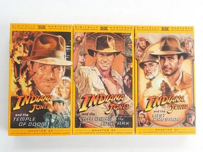 VHS - Indiana Jones Trilogy (3-Tape Set) - Image 1 of 4