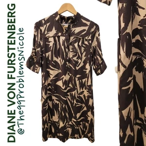 DVF Diane von Furstenberg Seidenkleid mit Taschen - Bild 1 von 10