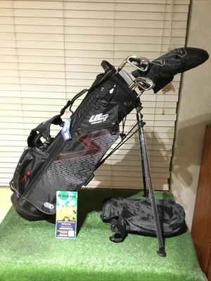 USKG Left Handed Juniors UL7 W10 Set (D, 4H, 7i, PW, Putter) UL60 & Stand Bag - Image 1 of 4