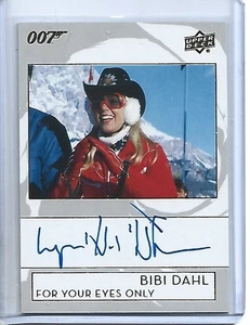 Colección de autógrafos Lynn-Holly Johnson 2019 Upper Deck James Bond #A-LJ - Imagen 1 de 2