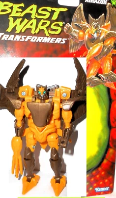 Transformers Beast Wars 1996 AIRAZOR complete FULL CARD Peregrine falcon 1997 - Image 1 of 4