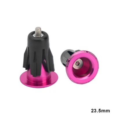 1 Pair Bike Handlebar End Plugs Aluminum Alloy Road Bicycle Handlebar End Cap - Image 1 of 4