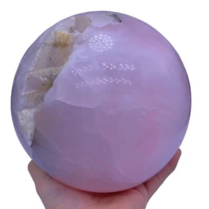 Bola de calcita de mangano color rosa de alta calidad, esfera, bola de calcita fluorescente - Imagen 1 de 9