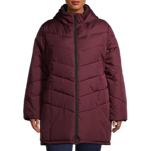 Abrigo tampón acolchado para mujer Big Chill talla grande Chevron, figura, 1X - Imagen 1 de 5