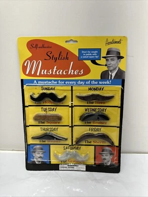 Accoutrements Self Adhesive 7 Daily Stylish Mustaches Disguise Kit - Image 1 of 4