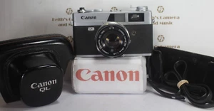 Canon Canonet QL19 Telecamera a telemetro pellicola 35mm + CUSTODIA restauro, ricambi o riparazione - Foto 1 di 24