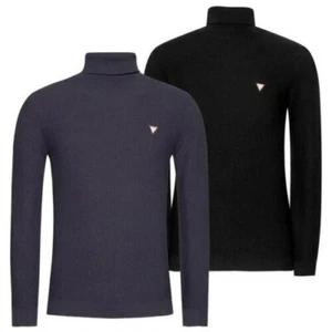GUESS Jersey Sweater Pullover Man Turtleneck Winter Polo Neck M0BR56Z2PN0 - Picture 1 of 10