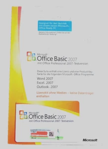 Microsoft Office Basic 2007. Word 2007, Exel 2007, Outlook 2007 - Bild 1 von 2