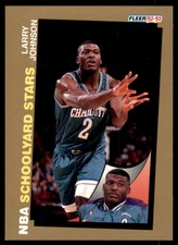 1992-93 Fleer Spalding Schoolyard Stars Larry Johnson Charlotte Hornets #NNO