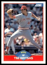 1989 Score Tim Birtsas Cincinnati Reds #454