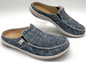 Spenco Siesta Orhopedic Denim Azul Lona Sin Cordones Mules Para Mujer Talla 8 Plantilla de Corcho - Imagen 1 de 15