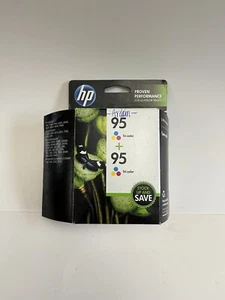 HP 95 Tri-Color Ink Cartridge Twin Pack Opened Pack - Picture 1 of 2