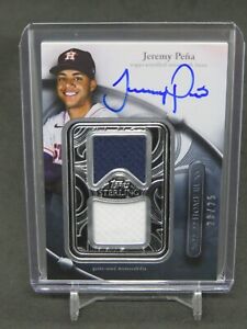 2024 TOPPS STERLING JEREMY PENA GAME USED PATCH AUTO /25 HOUSTON ASTROS EM6