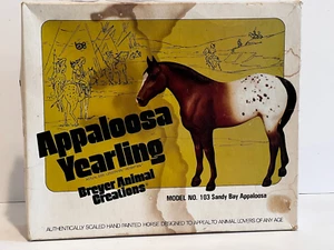 VINTAGE BREYER  SANDY BAY APPALOOSA YEARLING - #103 - MINT IN POOR BOX - Imagen 1 de 6
