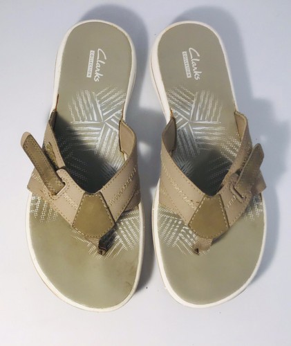 Sandali infradito Clarks 15906 cinturino regolabile bianco grigio infradito US donna 8M
