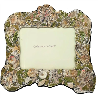 RADDI Cornice Monet fiore volvolo pittura a smalto su Argento 925 artigianale - Immagine 1 di 4