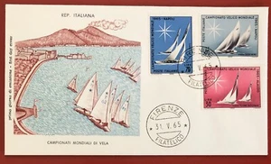 ITALIEN - FDC - 1965 - Segelweltmeisterschaft, in Alassio und Neapel - Bild 1 von 2