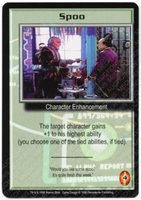 Babylon 5 CCG Deluxe Promo Card Spoo M/NM Mint/Near Mint - Image 1 of 2