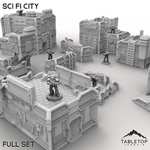 Sci Fi City - Mesa de Wargaming Gótica Grimdark - Imagen 1 de 10