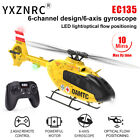 YXZNRC EC135 RC 6-Axis Helicopter Gyro 2.4G 6CH Flybarless Optical Aircraft