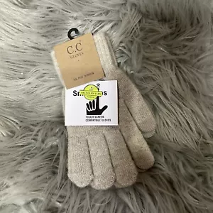 🆕 Soft Knit C.C Women’s Tan Gloves Touchscreen Campatible Gloves - Picture 1 of 3