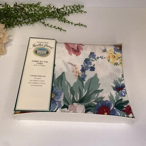 Vintage At Home With Martha Stewart Fabric By The Yard Cottage Flowers NEW - Picture 1 of 5