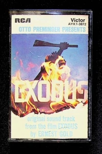 Exodus (1960) Original Soundtrack Audio Cassette Action War Movie OST - Imagen 1 de 6