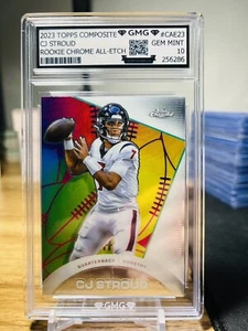 2023 Topps Composite CJ Stroud Rookie Chrome All-Etch GMG Graded 10 Gem Mint 💎 - Picture 1 of 1