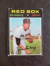 JIM LONBORG 1971 TOPPS BASEBALL CARD #577 BOSTON RED SOX