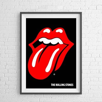 Rolling Stones - Logo - Rock Music Poster Picture Print - Sizes A5 to A0 - Image 1 of 2