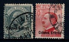COLONIE ERITREA 1918-20 FRANCOBOLLI D'ITALIA 2 V. USATI - N290