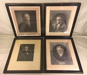 Litografías antiguas de presidentes WM Harrison Herb Hoover Woodr Wilson & Wm Taft - Imagen 1 de 11