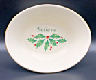 LENOX American by Design Holiday Oval Believe Dish (4.25