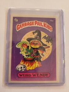 1985 Topps Garbage Pail Kids Series 1 Weird Wendy #16a ~ Award ~ OS1 Matte: Ex