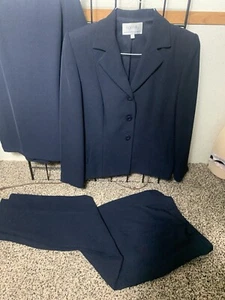 Ingenuity 3 Pc. Women Size 6 Navy Lined Blazer, Skirt and Slacks - Picture 1 of 12