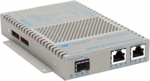 OMNITRON SYSTEMS Omniconv Gpoe+/s 100/1000BASE-X 10/100/1000T RJ45 Sfp 240AC Wid - Picture 1 of 2