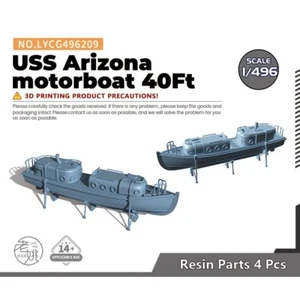 SSMODEL 209 1/496 Model Upgrades Parts USS Arizona Motorboat 40Ft WWII - Picture 1 of 3