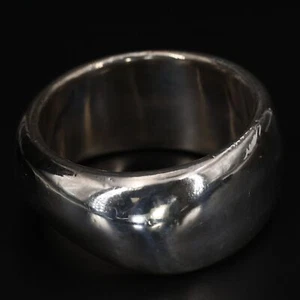VTG Sterling Silver - ISRAEL Electroform Chunky 8" Heavy Bangle Bracelet - 86.5g - Picture 1 of 5