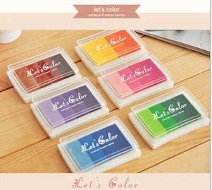 Stempelkissen Set 6 Teile Ink Pad Stempel Kissen bunt mehrfarbig 24 Farben DIY - Bild 1 von 4
